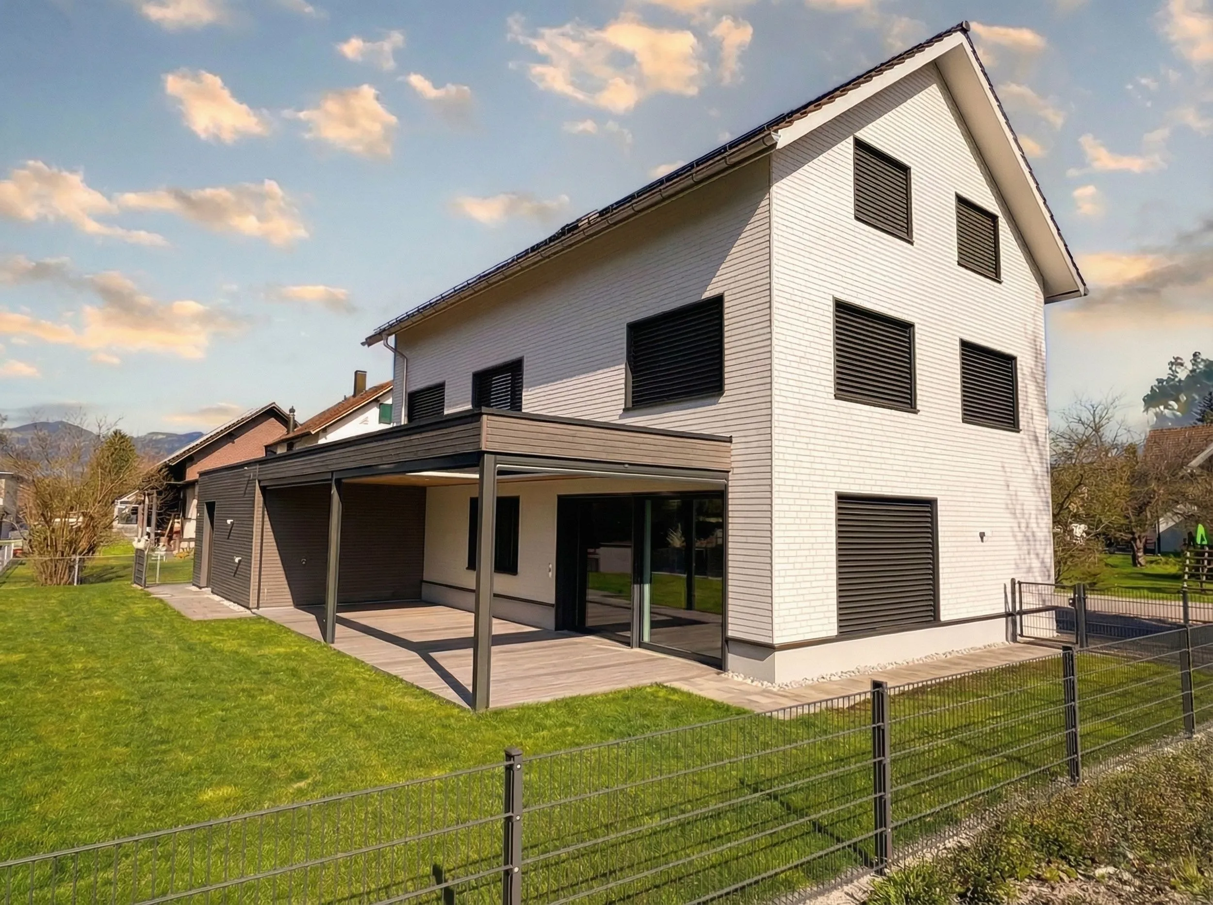 EFH Baumgartner Kriessern – Seitenansicht