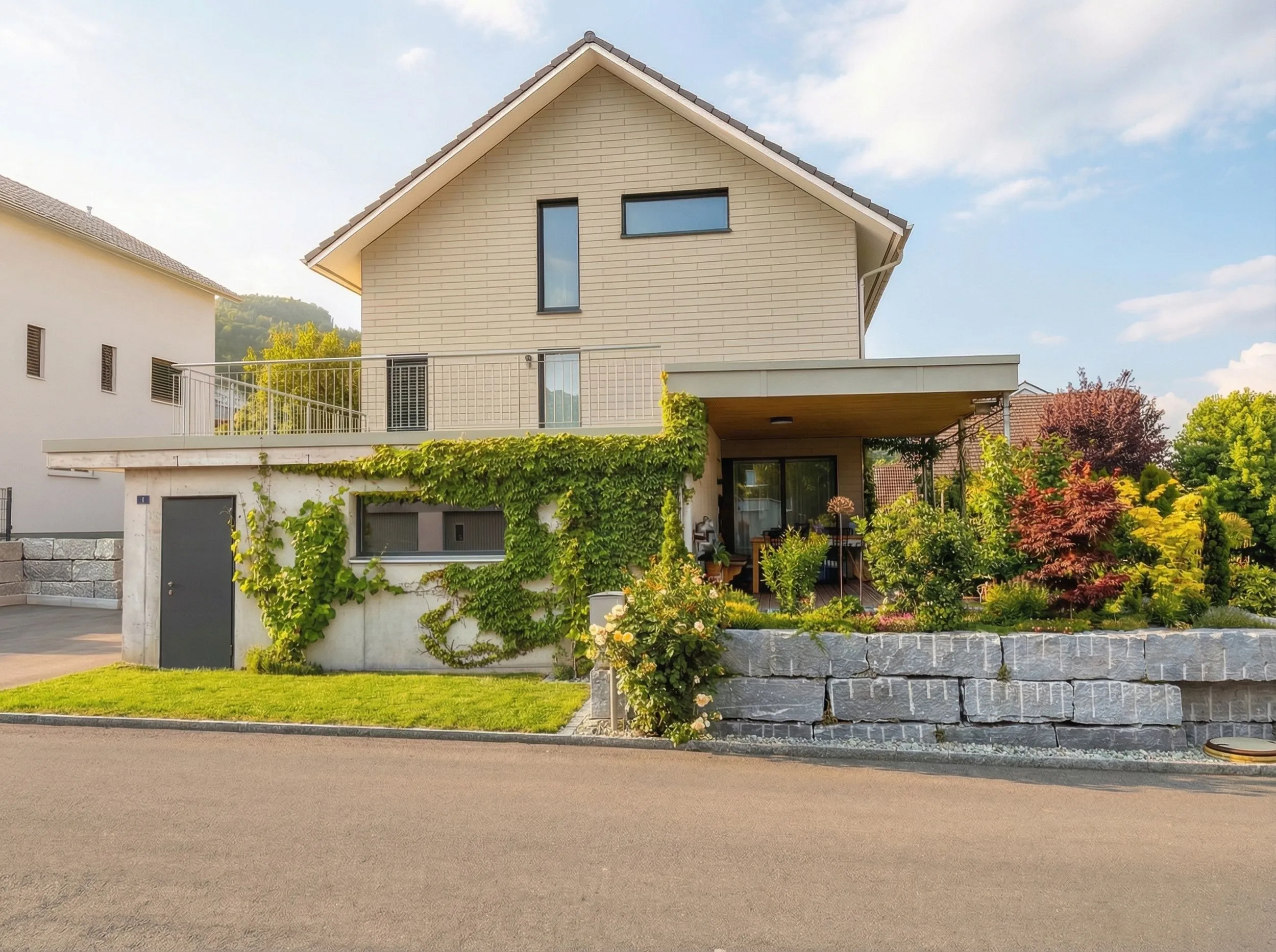 EFH Gruber_Kleiner Rebstein – Gartenansicht